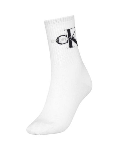 Chaussettes Motif/style Logo Femme Blanc Calvin Klein