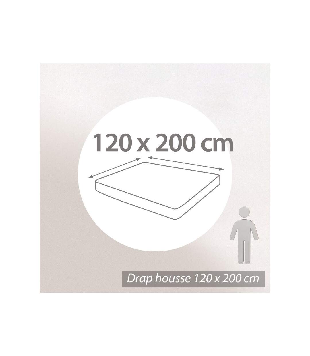 Drap housse en percale de coton uni PASSION PERCALE Bonnet de 30 cm-4