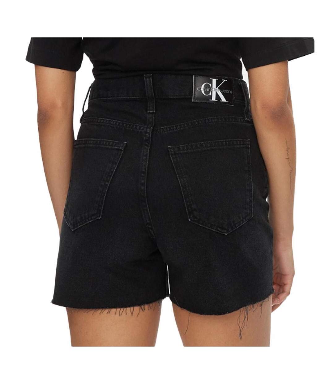 Short mom noir femme calvin klein jeans j20j222812d-2