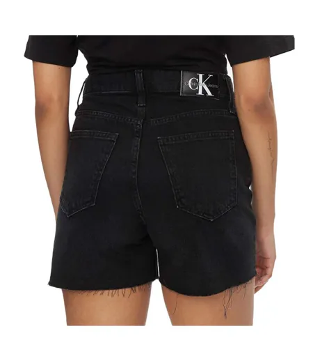 Short mom noir femme calvin klein jeans j20j222812d