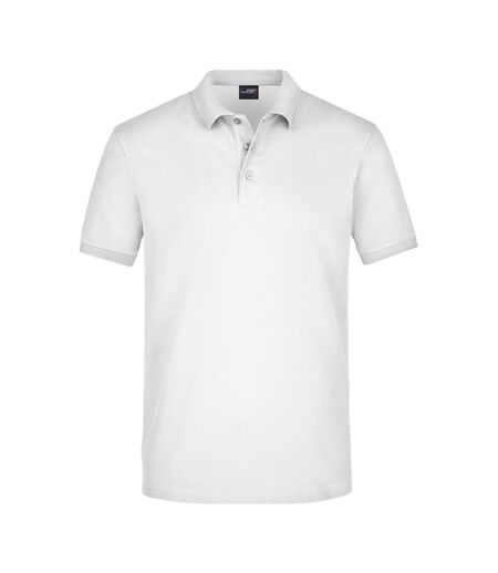 Polo Homme Blanc James And Nicholson