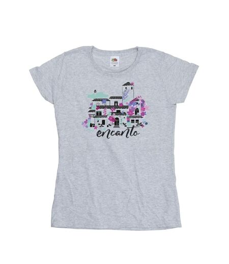 Disney T-shirt en coton Encanto Casita Femme/Femme (Gris sportif) - UTBI19570