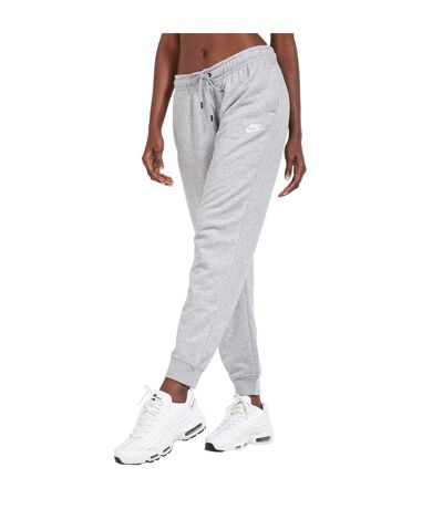 Womens/ladies Essential Fleece Jogging Bottoms Grey Nike