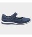 Fleet & Foster Womens/Ladies Morgan Touch Fastening Suede Shoe (Navy) - UTFS7198-2