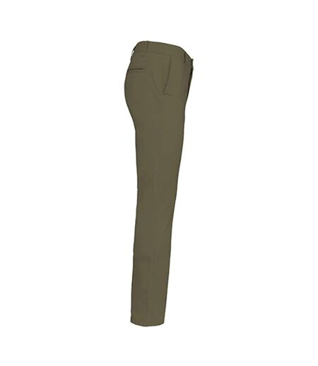Chino Motif/style Uni Homme Kaki Clair Kariban