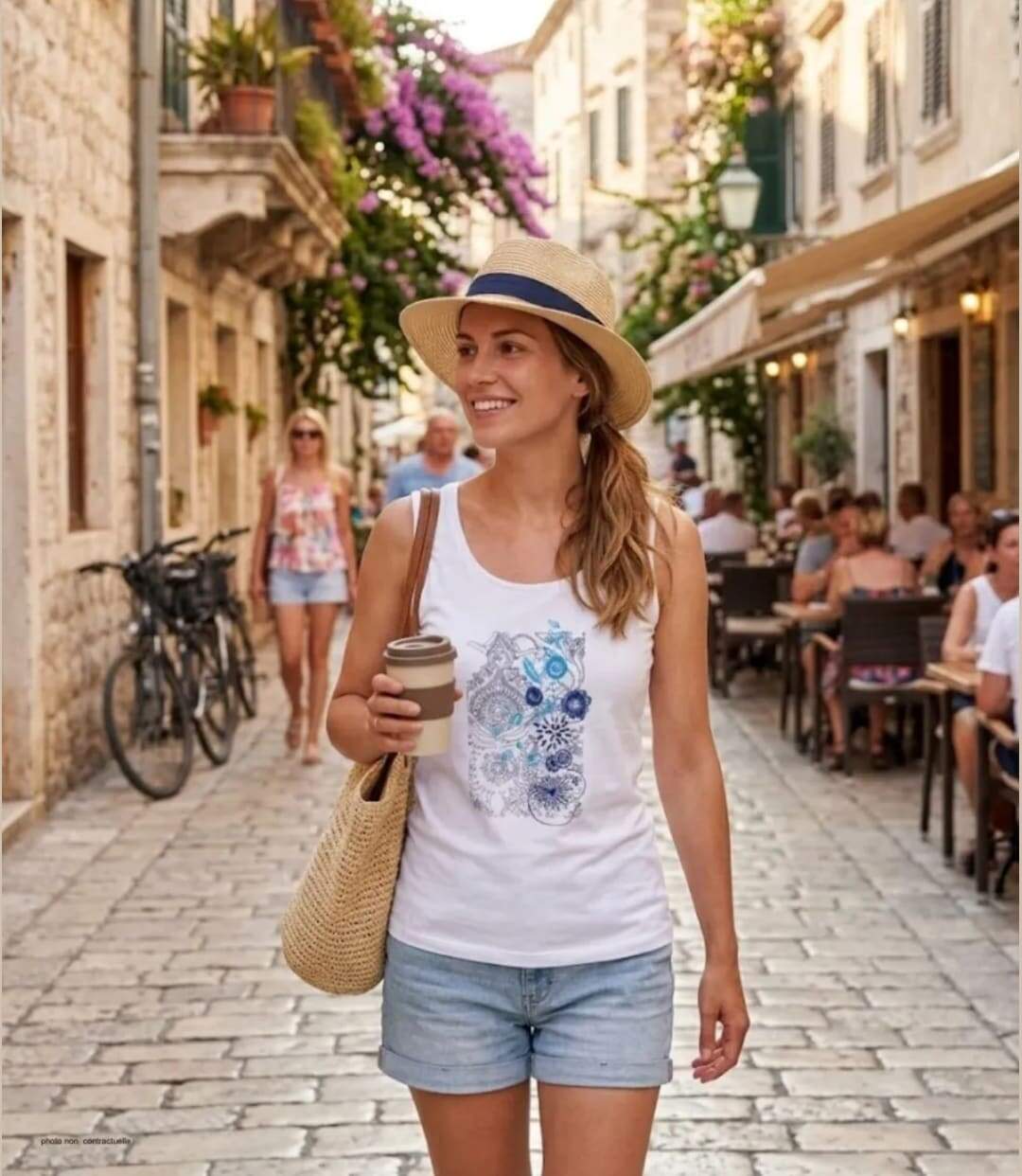 MAYFLOWER DEF4006A : Débardeur en coton jersey pour femme au style unique et confortable-5