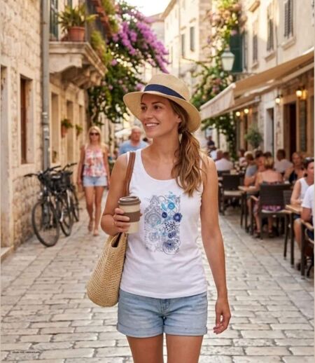 MAYFLOWER DEF4006A : Débardeur en coton jersey pour femme au style unique et confortable