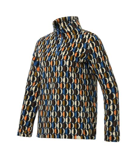 Womens/ladies Orla Kiely Oval Half Zip Fleece Top Navy Multicoloured Regatta