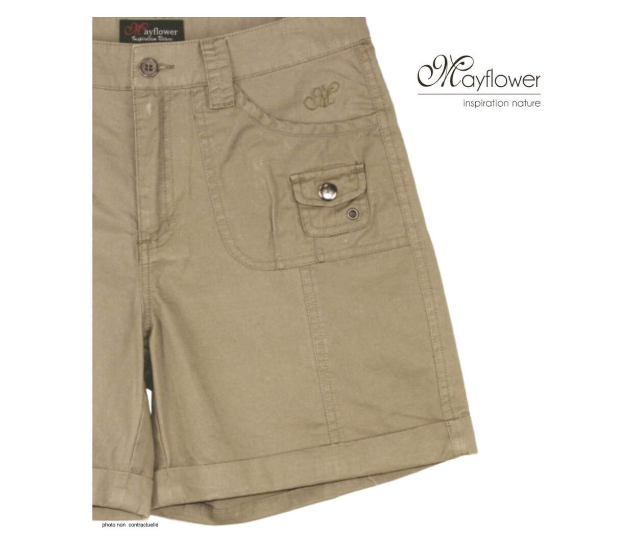 Short en coton Femme MAYFLOWER MARK2 : le confort absolu d'un basique chic-4