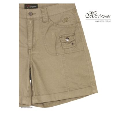 Short en coton Femme MAYFLOWER MARK2 : le confort absolu d'un basique chic