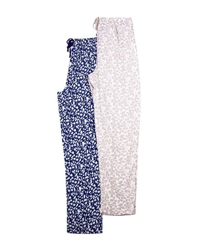 Bas De Pyjama Femme Bleu Gris Keanu