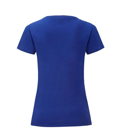 Womens/ladies iconic 150 t-shirt cobalt blue Fruit of the Loom