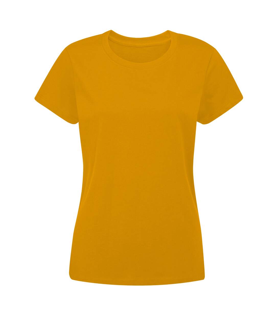 Womens/ladies essential t-shirt mustard yellow Mantis