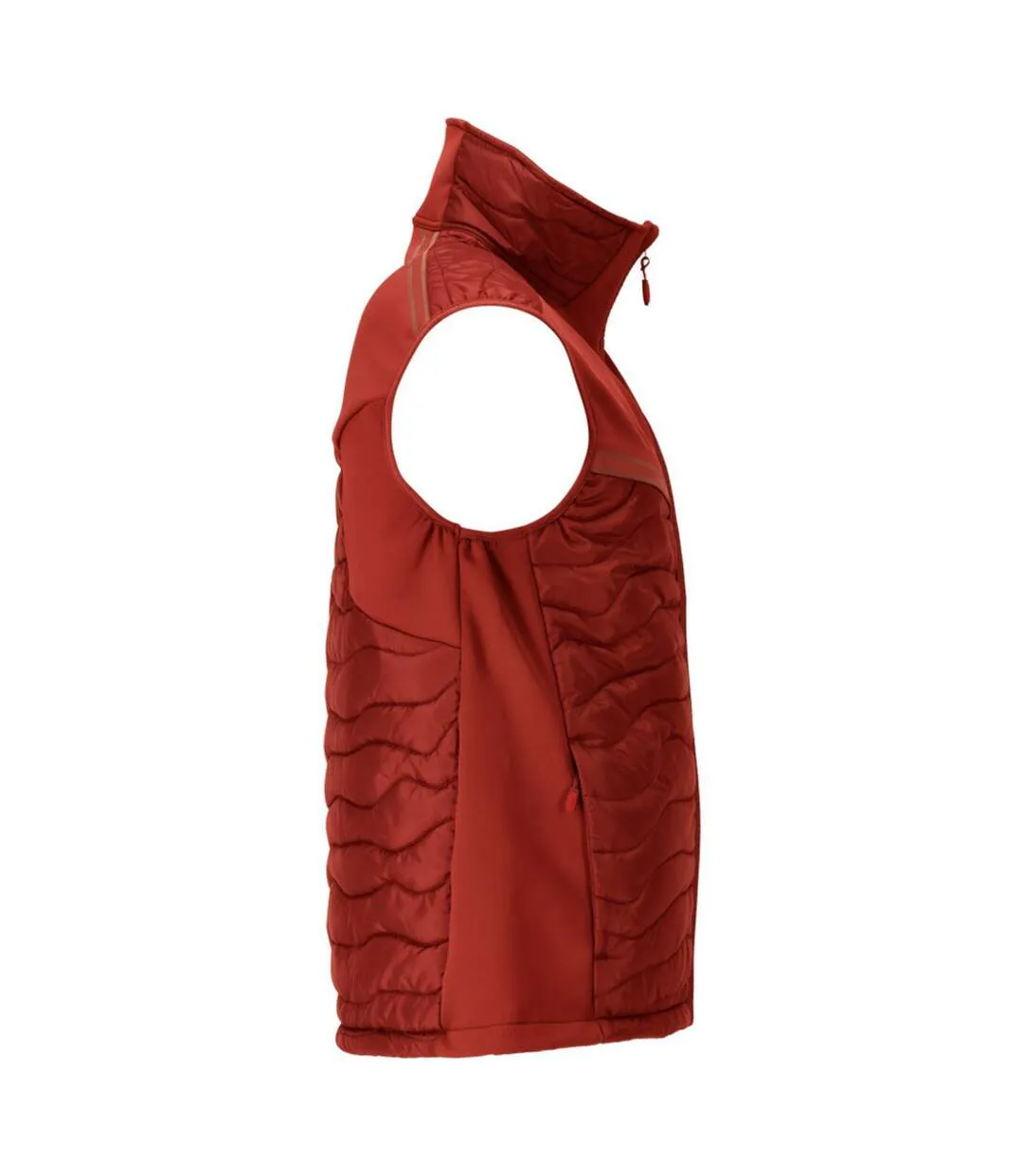 Mens Customised Cli Thermal Gilet Autumn Red Mascot-3