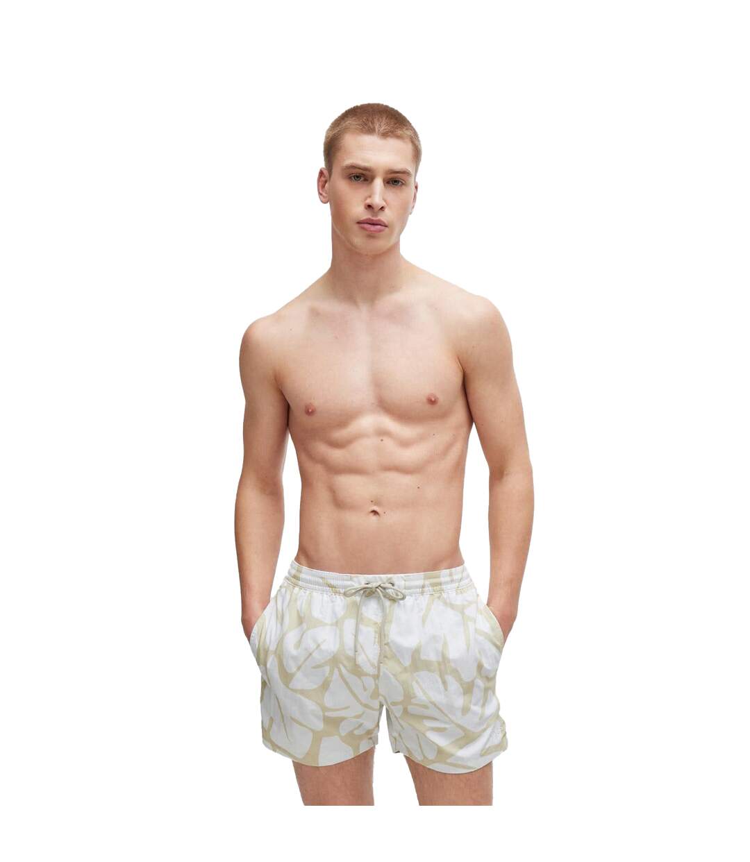 Short de bain bari homme blanc Boss-1