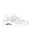 Womens/ladies Goldcrown Glitter Heart Trainers White Gold Skechers-3