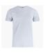 Clique Mens Slub Fitted T-Shirt (White) - UTUB394