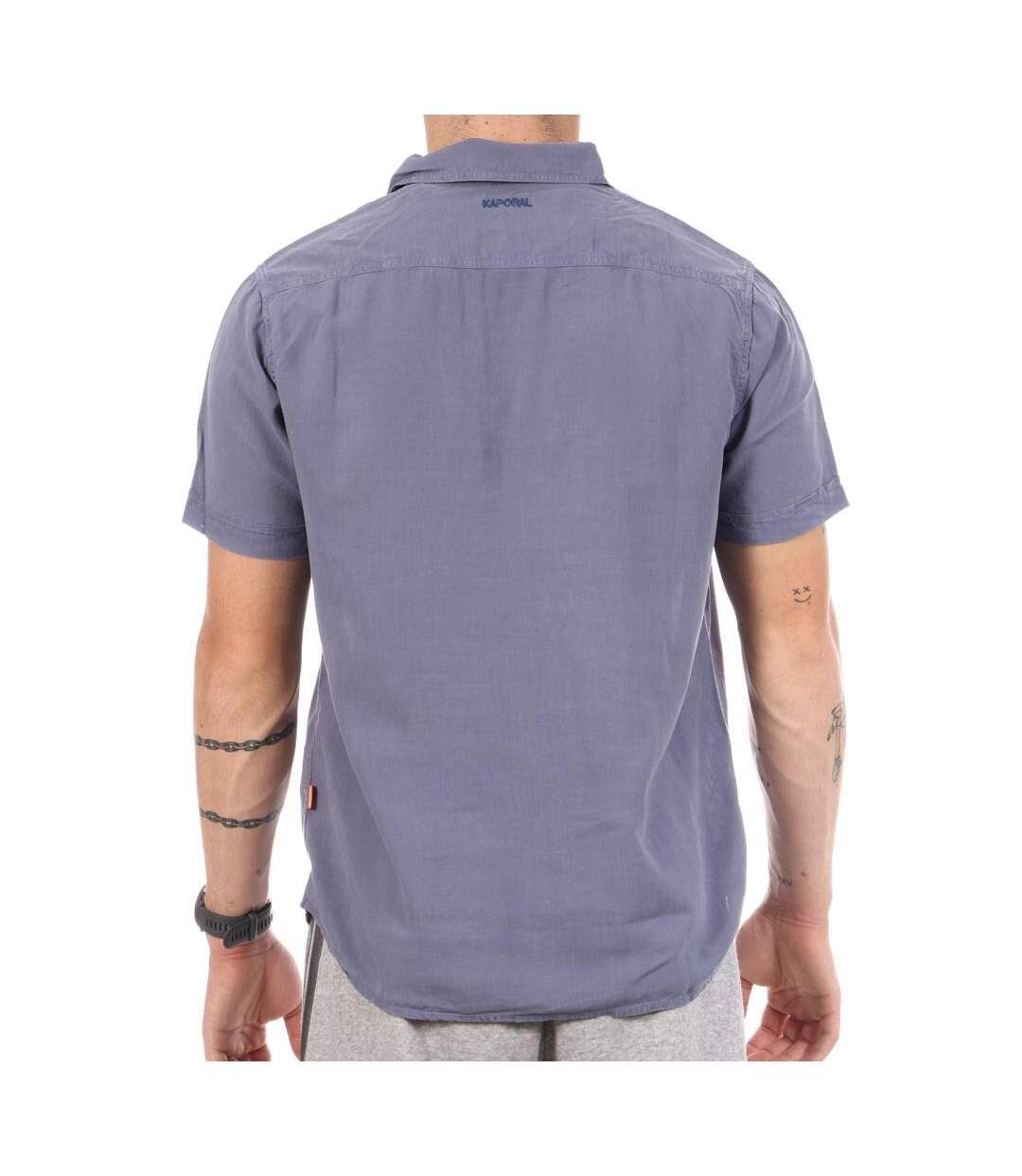 Chemise manches courtes bleu homme kaporal baya-2