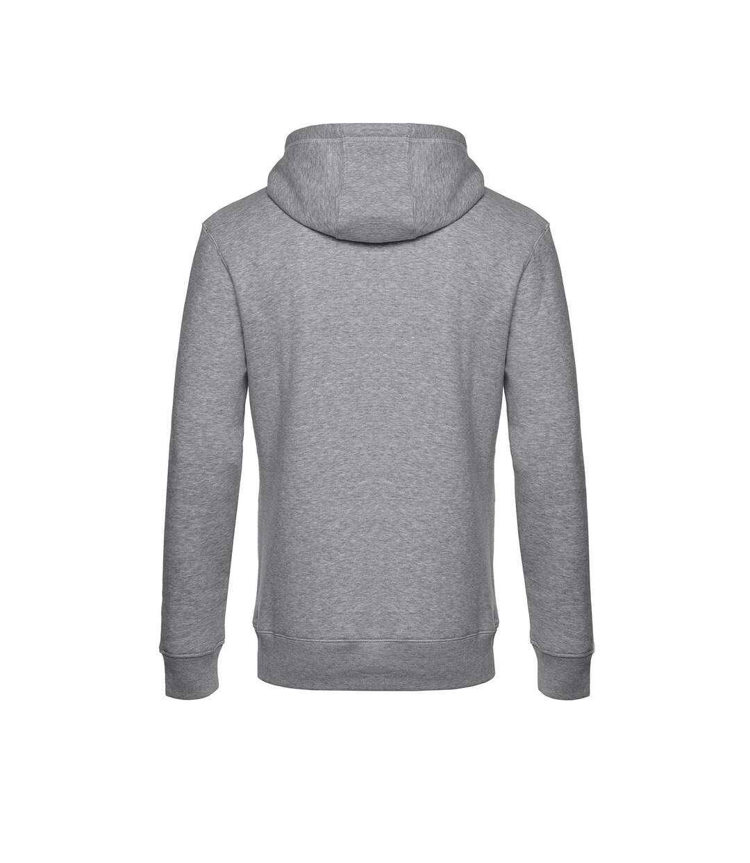 Mens King Hooded Sweater Gris Chiné B&C-2