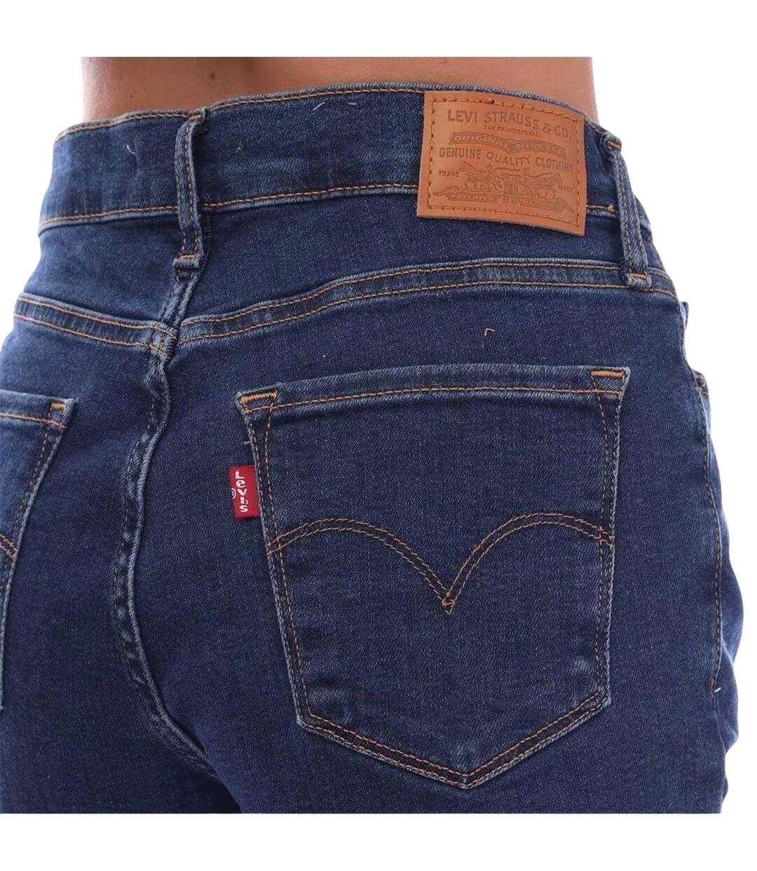 Womens/ladies Denim Skinny Jeans Light Stonewash Levis-4