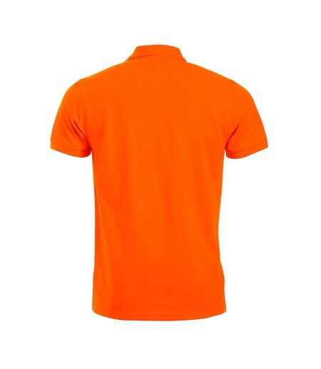 Mens Manhattan Visibility Polo Shirt Visibility Orange Clique