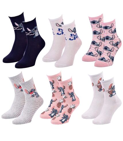 Chaussettes Pack Femme LILO ET STITCH Pack de 6 Paires 2687