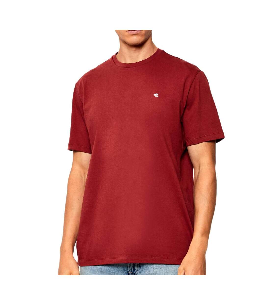T-Shirt rouge homme calvin klein jeans classics-1