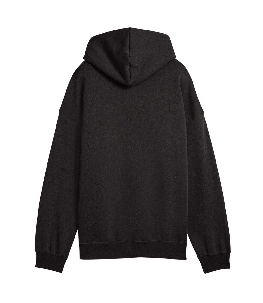 Womens/ladies Essentials Oversized Hoodie Black Puma-4