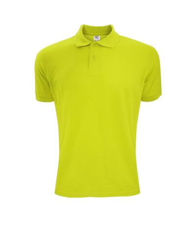 SG Mens Polycotton Short Sleeve Polo Shirt (Lime) - UTBC1084