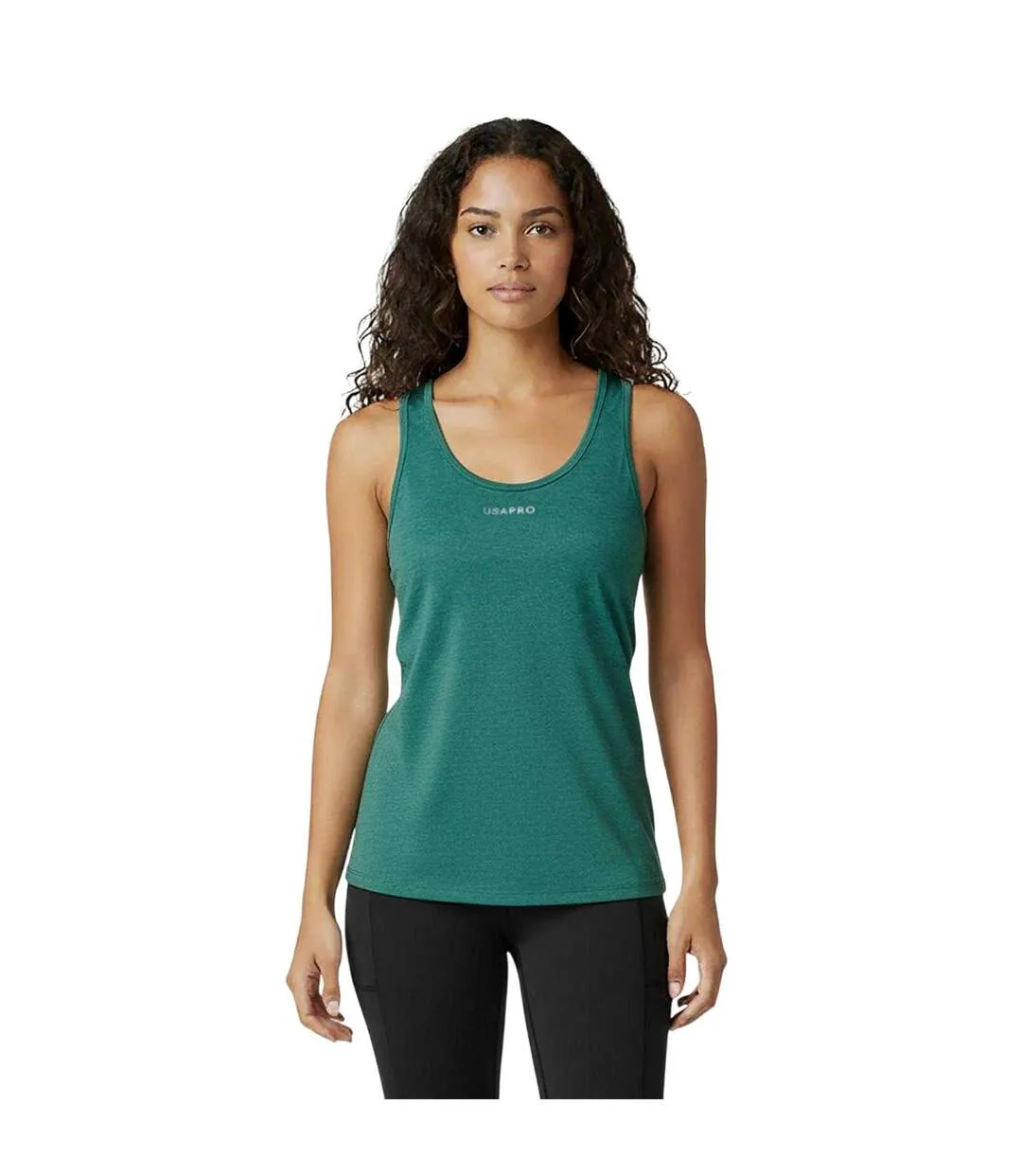 Débardeur Pro Flex Femme Vert Sombre USA-2