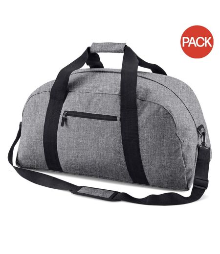 Lot de 2  Sac de voyage classique taille unique gris marne BagBase