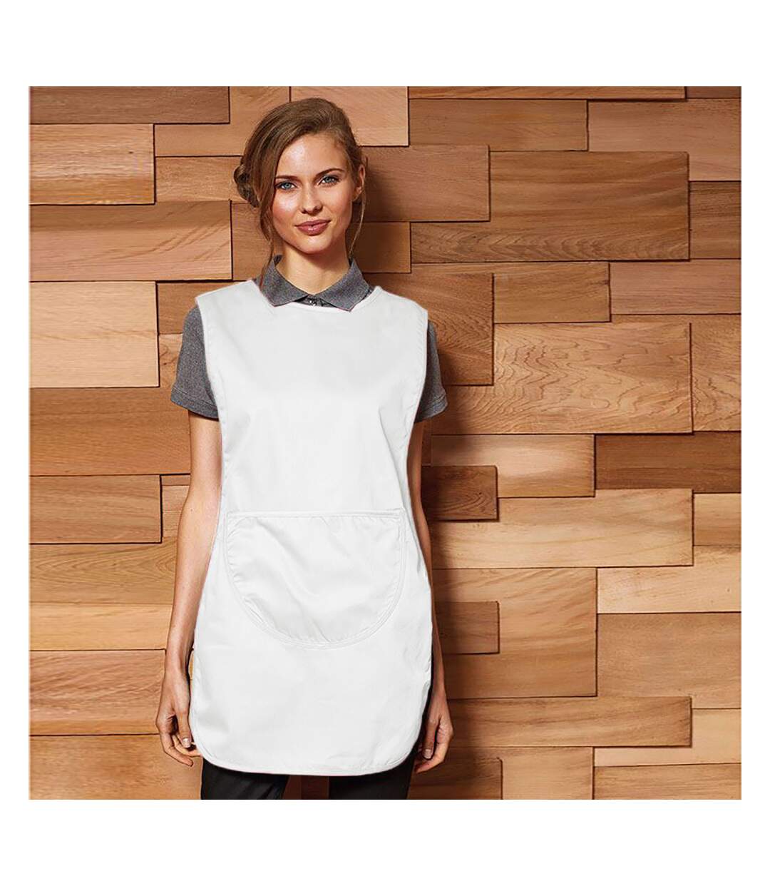 Premier Ladies/Womens Pocket Tabard / Workwear (White) (UTRW1078)-1
