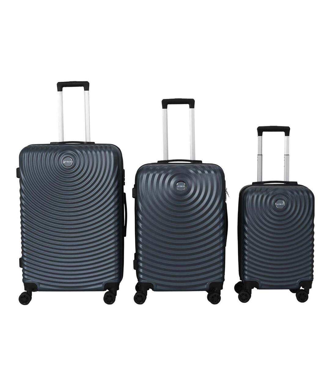 Lot de 3 Valises Barcelone 95L Bleu-1