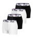 Lot de 4 Boxers Coton homme FU5016 Uni Fila-1