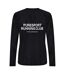 T-shirt Manches Longues Course À Pied Homme Noir Puresport-3