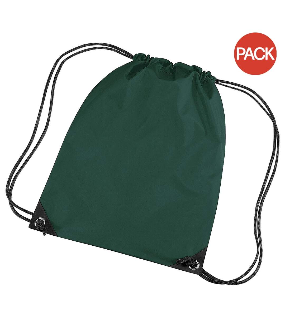 Lot de 2  Sac de gym 11 litres taille unique vert bouteille Bagbase-1