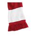 Echarpe Varsity Adulte Taille Unique Rouge Classique Blanc Beechfield-2