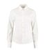 Chemise Oxford À Manches Longues Pour Dames Blanc Kustom Kit-2