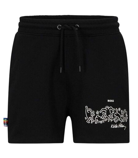 Womens/ladies Keith Haring Regular Athletic Shorts Black Boss