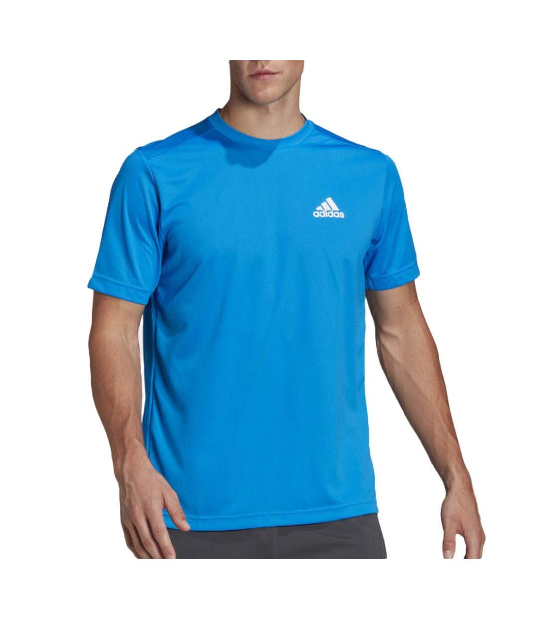 T-Shirt bleu homme adidas hf7158-1