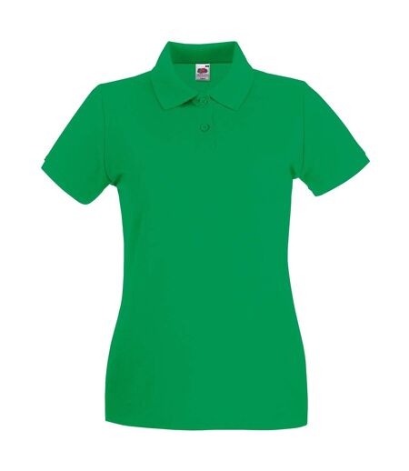 Polo premium femme vert Fruit of the Loom