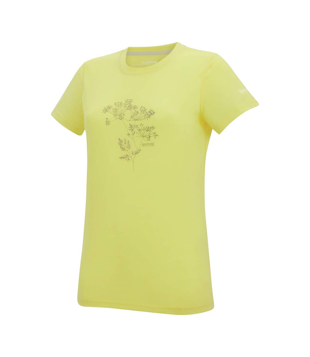 T-shirt Motif/style Fleurs Sauvages Escade Femme Jaune Clair Regatta-4