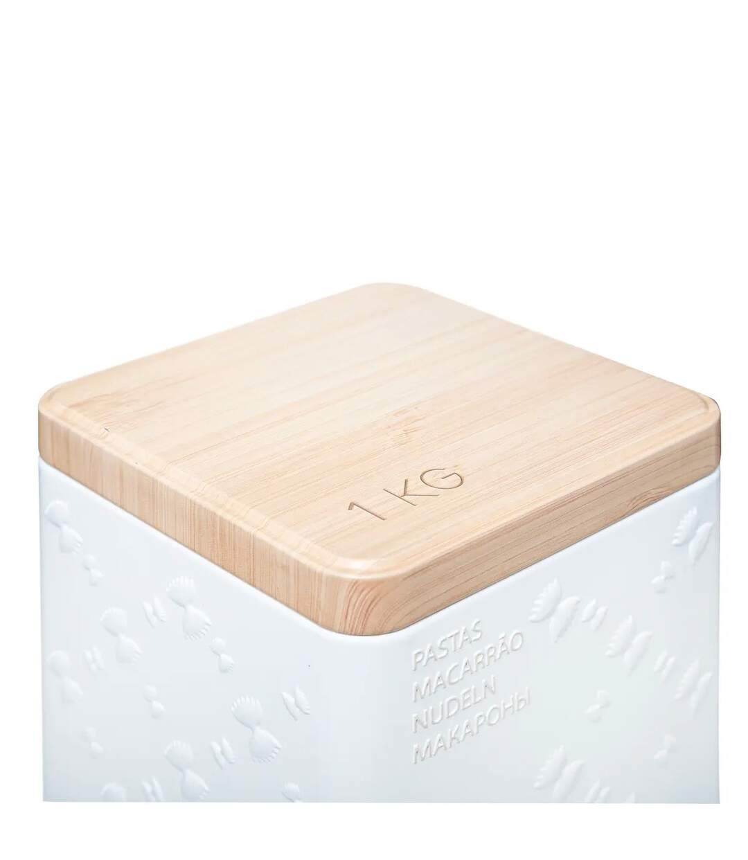 Boîte à Pâtes Scandi 18cm Blanc-3
