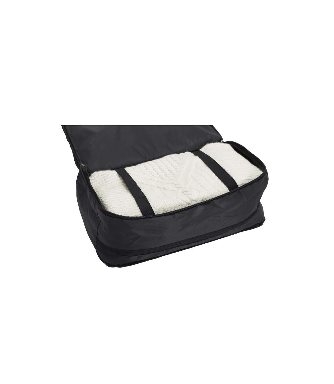 Penderie de Voyage Filet Pliable 57cm Noir-4