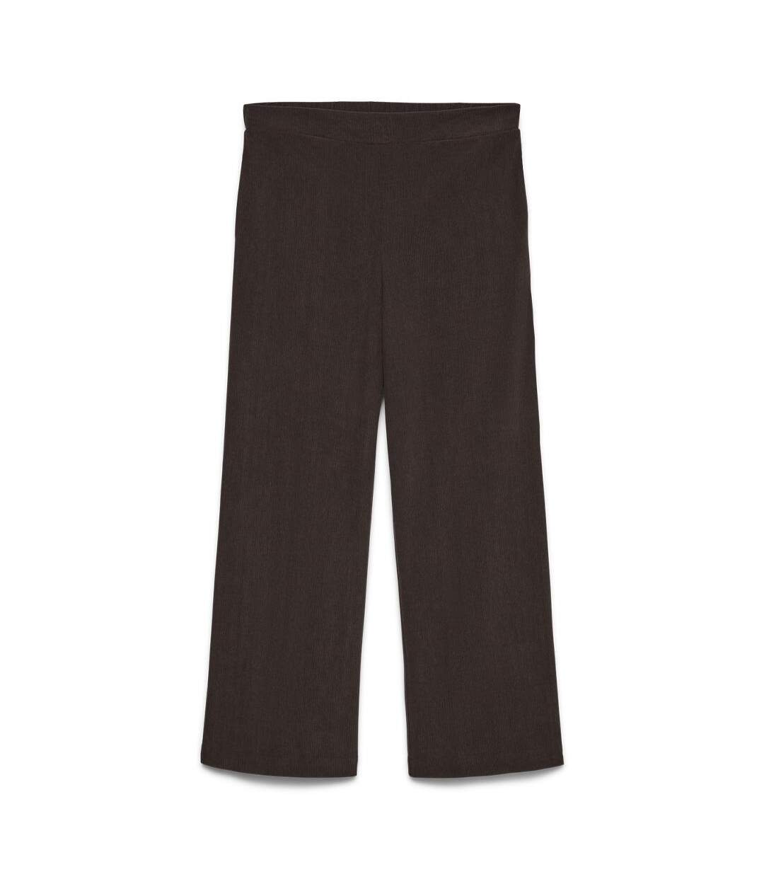 Pantalon en velours marron foncé femme vero moda melly-1