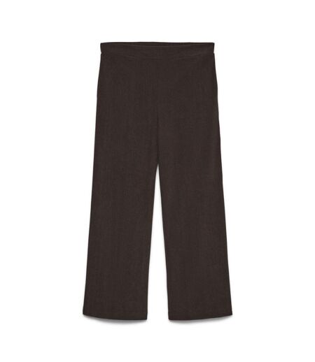 Pantalon en velours marron foncé femme vero moda melly