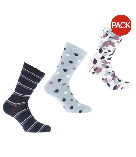 Pack Of 3  Womens/ladies Taygan Socks  Multicoloured Ted Baker