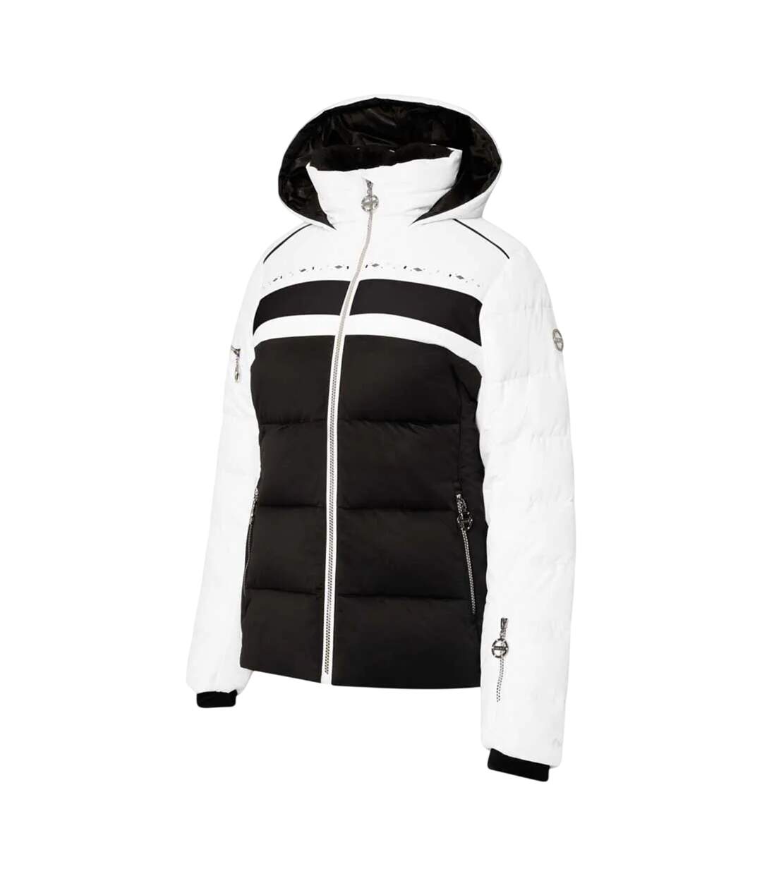 Blouson De Ski Crystallize Femme Blanc Noir Dare 2B-4