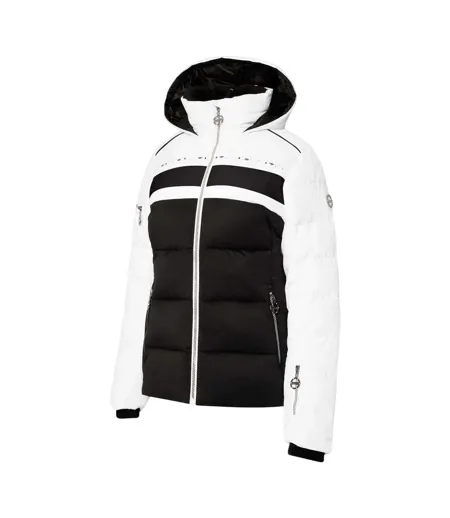 Blouson De Ski Crystallize Femme Blanc Noir Dare 2B