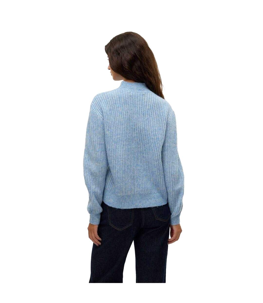 Womens/ladies Universe Knitted Mock Neck Regular Jumper Allure Vero Moda-3